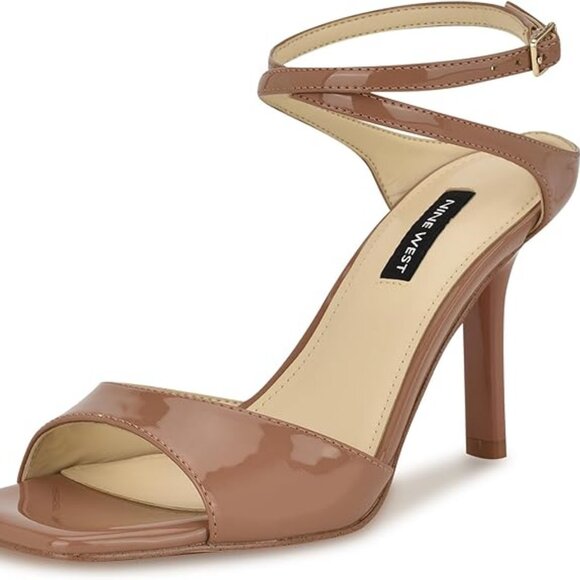 Nine West "Devans" Heeled Sandals - Natural - Picture 1 of 7